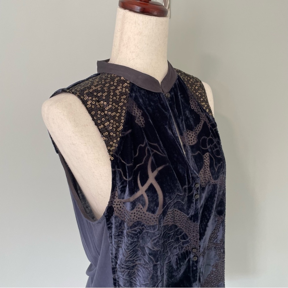 TINY x ANTHROPOLOGIE Velvet Ileana Tank Top - Picture 5 of 12